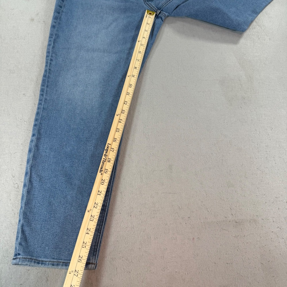 American Eagle Mom Jeans Womens 10 Tall High Rise Distressed Medium Wash - Picture 11 of 12